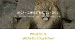 Desktop Screenshot of micahchristian.org