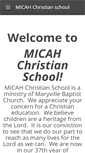 Mobile Screenshot of micahchristian.org